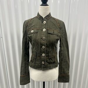 Smart Set Dark Green Utility Jacket size Small